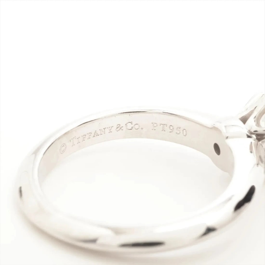TIFFANY SOLITAIRE DIAMOND RING PT950 - 3