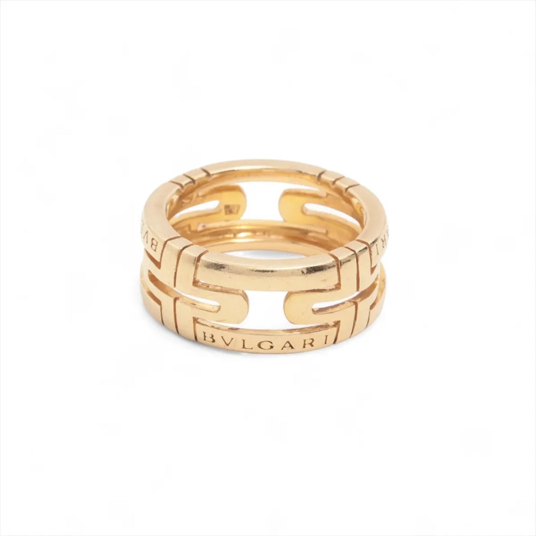 BVLGARI PARENTESI OPEN WORK RING 750(YG): Bvlgari Parentesi Open Work Ring 750(YG) Brand: Bvlgari Type: Ring Material: 750(YG) Color: Yellow Gold Size: 4.5 US Accessories: None Accessories Notice: When purchasing pre-owned goods,