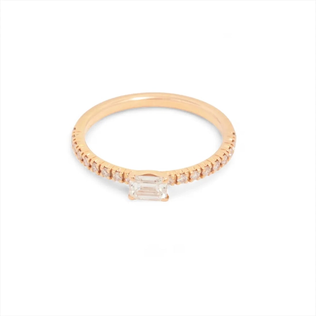 CARTIER ETINCELLE CARTIER HEART ETERNITY CUT DIAMOND RING: Cartier Etincelle Cartier Heart Eternity cut diamond Ring Brand: Cartier Type: Ring Material: 750(PG) Color: Pink Gold Size: 3.75US Accessories: None Accessories Notice: When purchasing