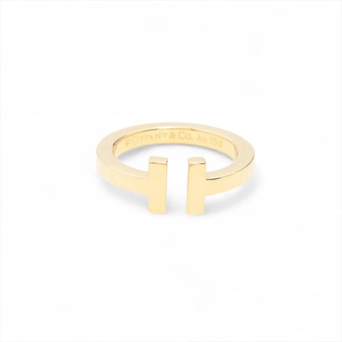 TIFFANY T SQUARE RING 750(YG) (1 of 3)