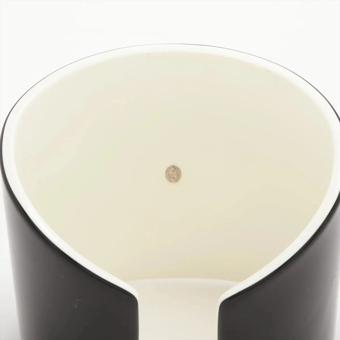 CHANEL COCO MARK BANGLE PLASTIC BLACK × WHITE - 4