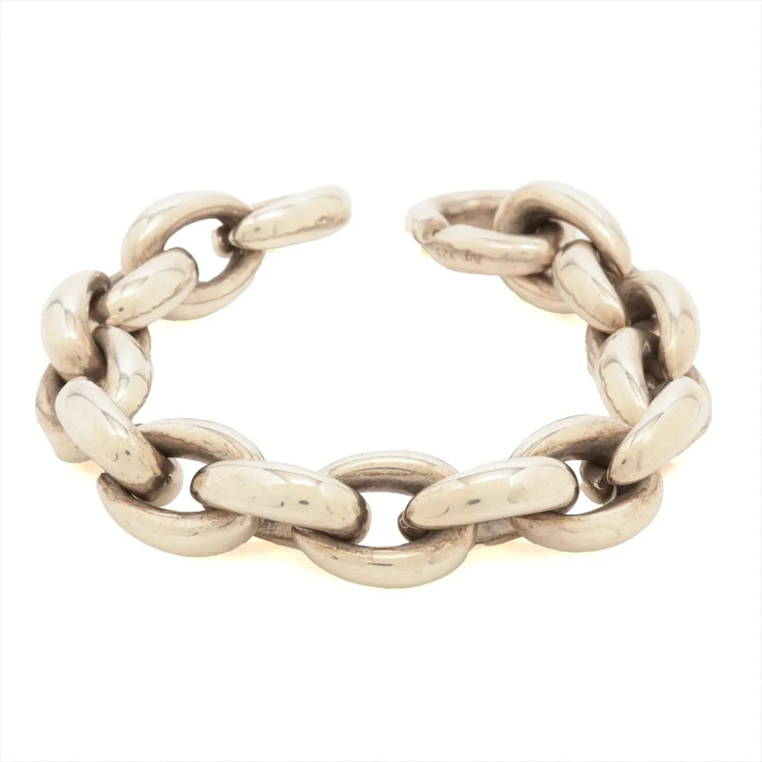 HERMÈS ACROBAT GM BRACELET 17 FRAMES 925: Hermès Acrobat GM Bracelet 17 frames 925 Brand: Hermès Type: Bracelet Material: 925 Color: Silver Size: Bracelet length:16.5 Accessories: None Accessories Notice: When purchasing pre-owned