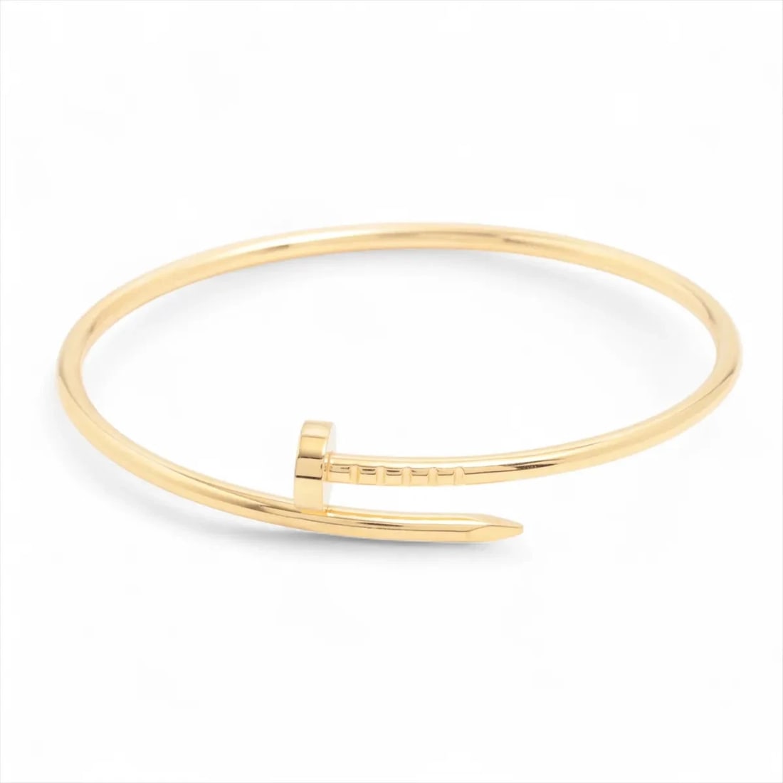 CARTIER JUSTE UN CLOU SM BRACELET 750(YG): Cartier Juste un Clou SM Bracelet 750(YG) Brand: Cartier Type: Bracelet Material: 750(YG) Color: Yellow Gold Size: Bracelet length:15.7 Accessories: None Accessories Notice: When purchasing