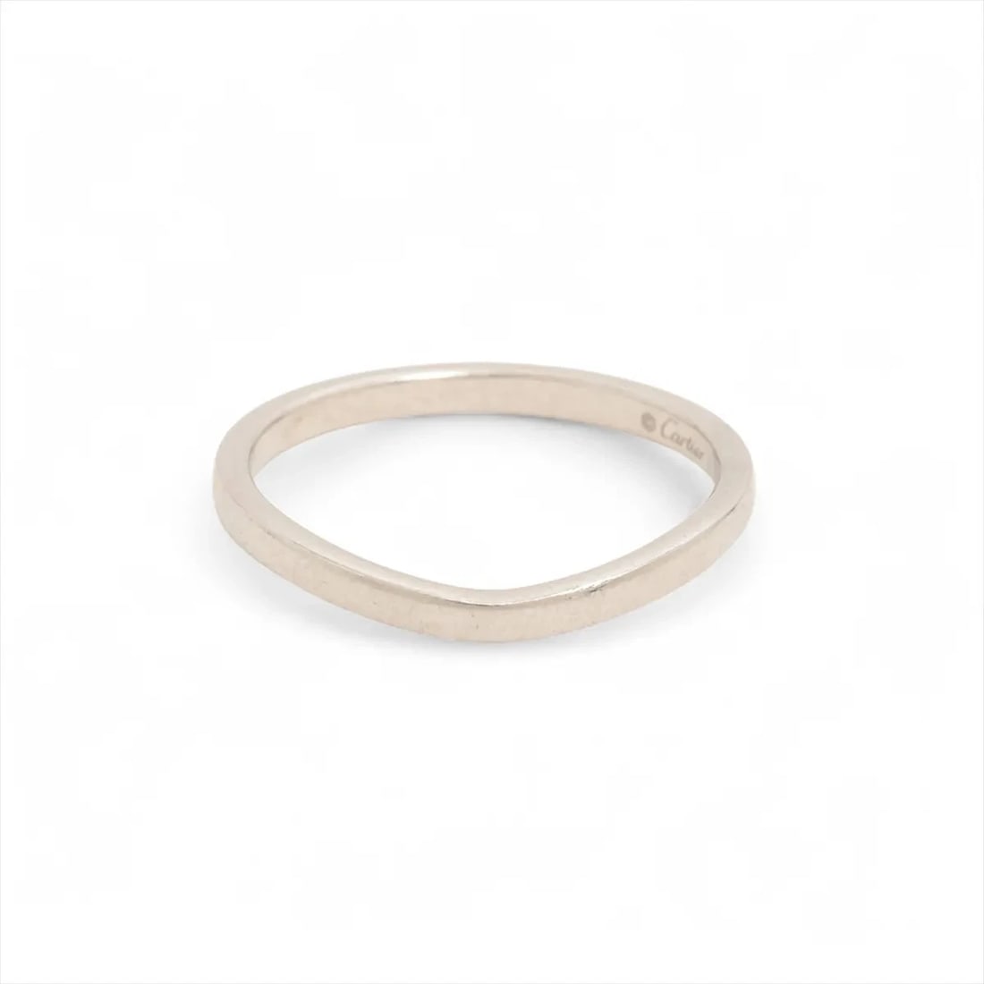CARTIER BALLERINA CURVES WEDDING RING PT950: Cartier Ballerina curves wedding Ring Pt950 Brand: Cartier Type: Ring Material: Pt950 Color: Not Specified Size: 8.75 - 9 US Accessories: None Accessories Notice: When purchasing pre-owned