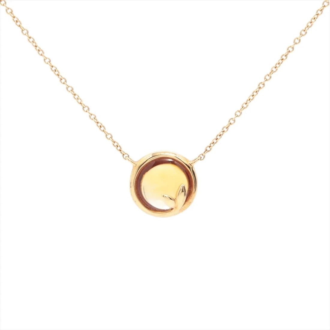 TIFFANY OLIVE LEAF CITRINE NECKLACE 750(YG): Tiffany Olive Leaf Citrine Necklace 750(YG) Brand: Tiffany Type: Necklace Material: 750(YG) Color: Yellow Gold Size: Chain length:45.9 Accessories: None Accessories Notice: When purchasing