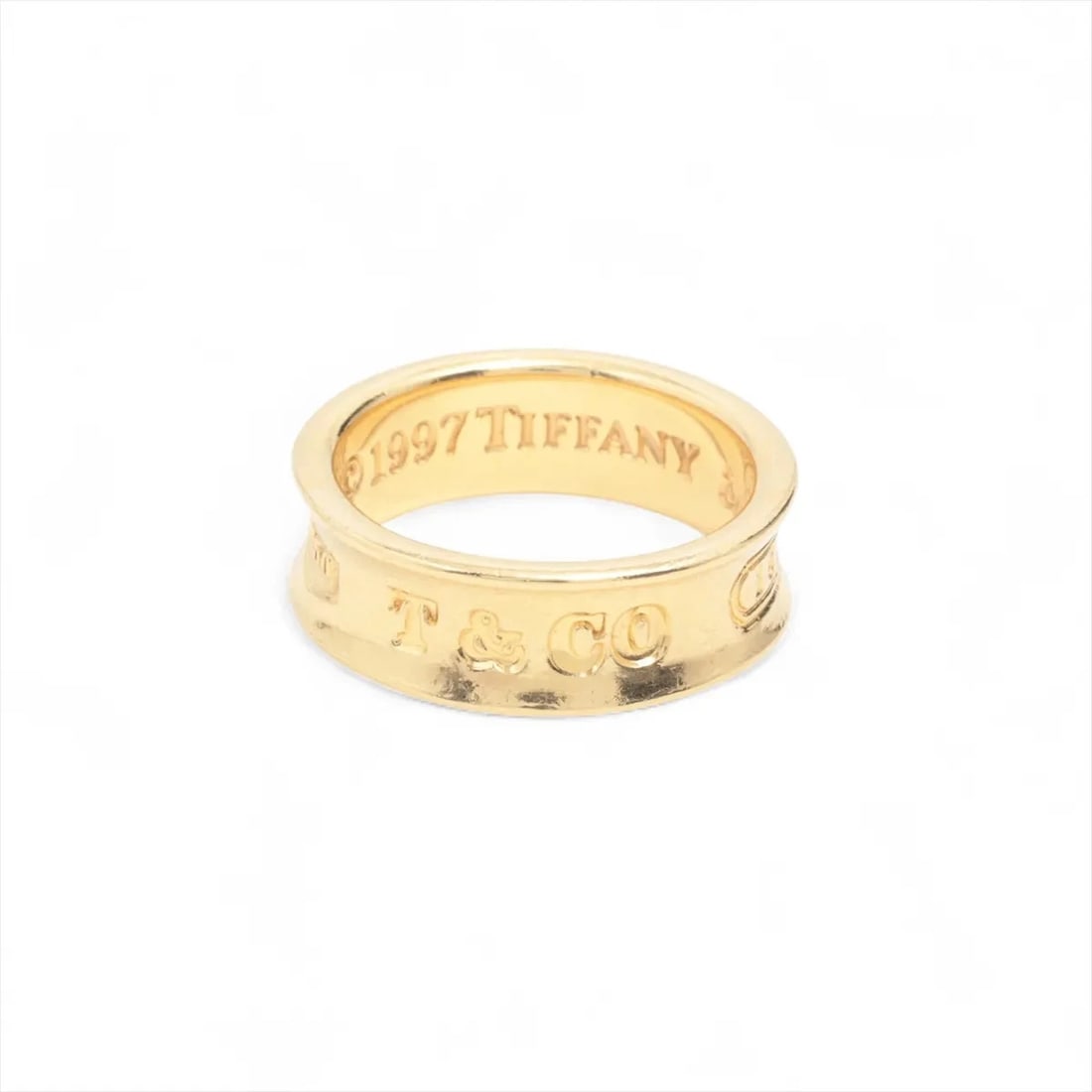 TIFFANY NARROW RING 750(YG) (1 of 5)