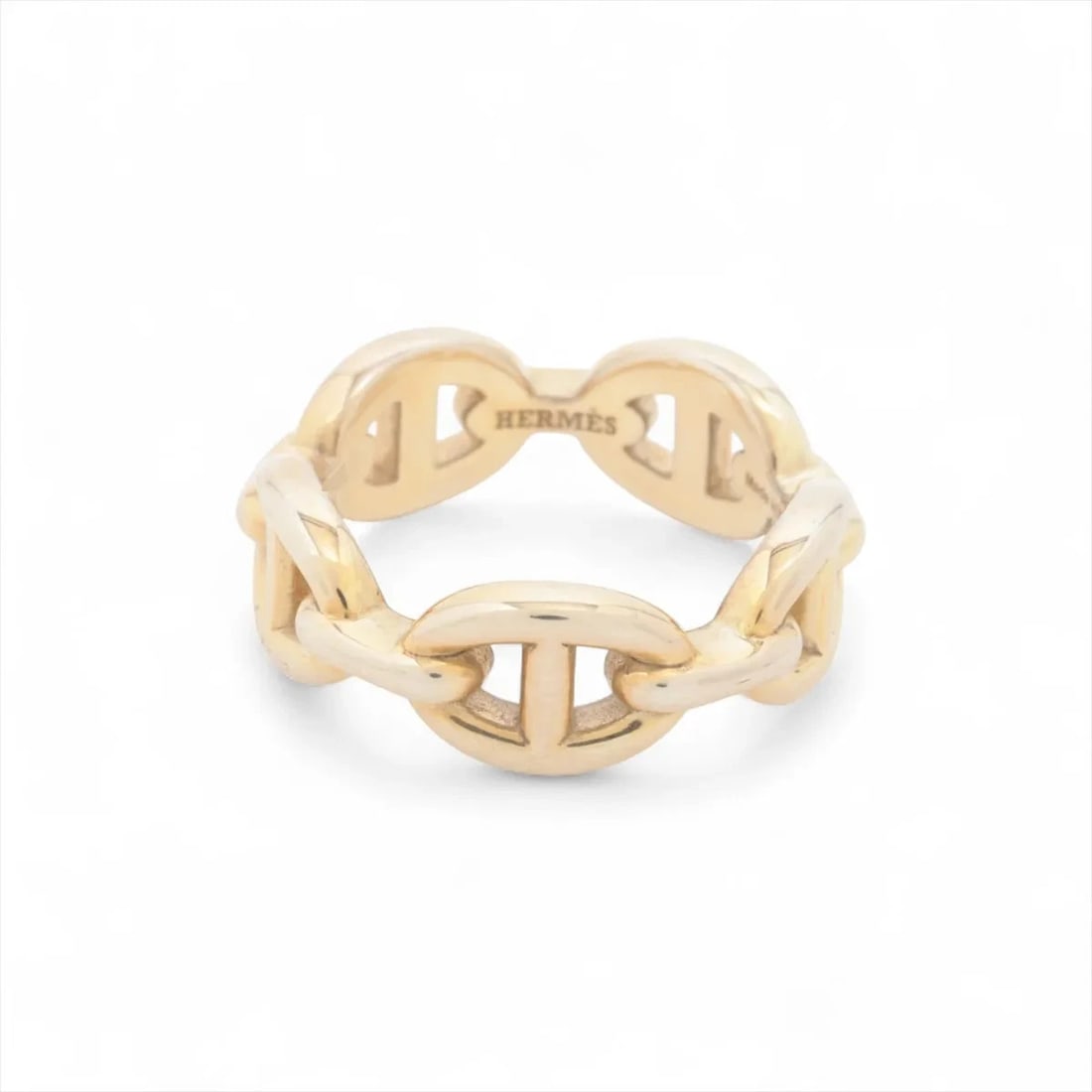 HERMÈS CHAÎNE D'ANCRE ENCHAINEE RING 925 SILVER: Hermès Chaîne d'Ancre Enchainee Ring 925 Silver Brand: Hermès Type: Ring Material: 925Silver Color: Silver Size: 6.25 - 6.5 US Accessories: None Accessories Notice: When purchasing