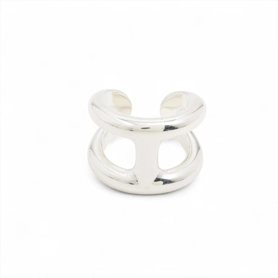 HERMÈS OSMO'S RING 925 SILVER: Hermès Osmo's Ring 925 Silver Brand: Hermès Type: Ring Material: 925 Color: Silver Size: 6 US Accessories: None Accessories Notice: When purchasing pre-owned goods, please refer to the