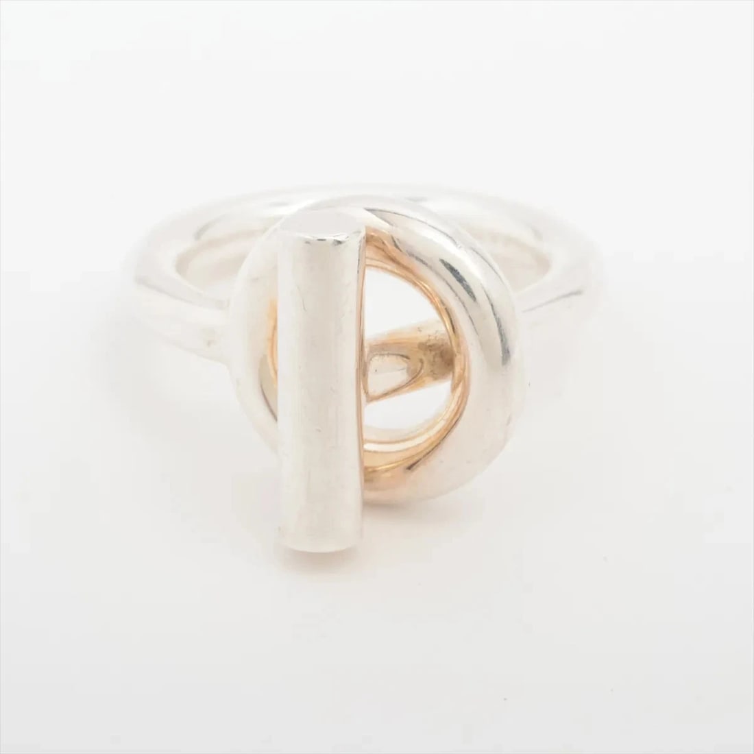 HERMÈS ECHAPPEE RING 925 SILVER: Hermès Echappee Ring 925 Silver Brand: Hermès Type: Ring Material: 925silver Color: Silver Size: 7.25 US Accessories: None Accessories Notice: When purchasing pre-owned goods, please refer