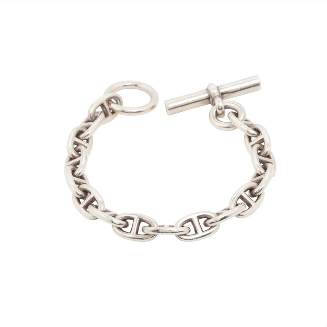 HERMÈS CHAÎNE D'ANCRE MM BRACELET 16 FRAMES 925: Hermès Chaîne d'Ancre MM Bracelet 16 frames 925 Brand: Hermès Type: Bracelet Material: 925silver Color: Silver Size: Bracelet length:16.5 Accessories: None Accessories Notice: When purchas
