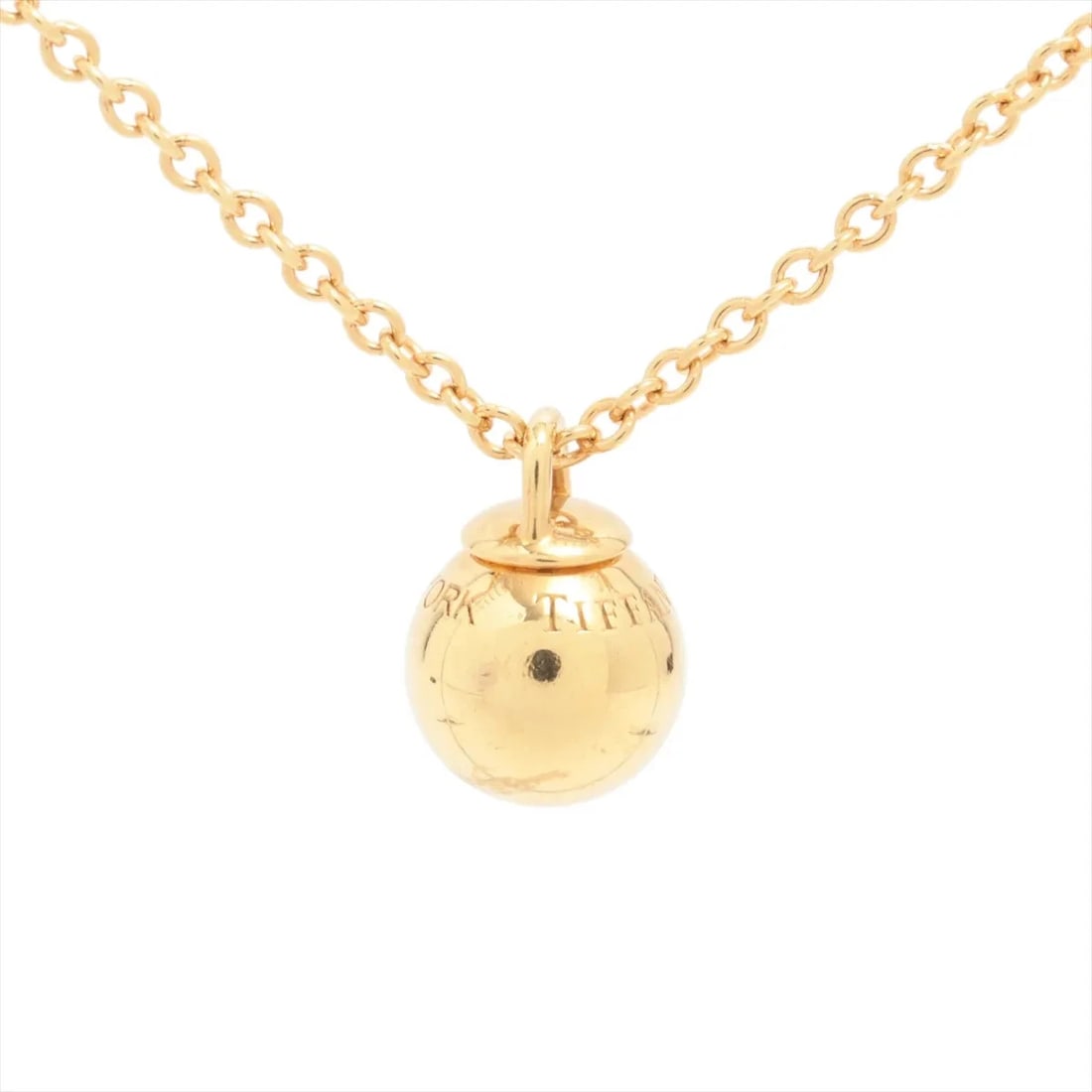 TIFFANY HARDWARE BALL NECKLACE 750(YG): Tiffany Hardware Ball Necklace 750(YG) Brand: Tiffany Type: Necklace Material: 750(YG) Color: Yellow Gold Size: chain length:46.5 Accessories: None Accessories Notice: When purchasing pre-