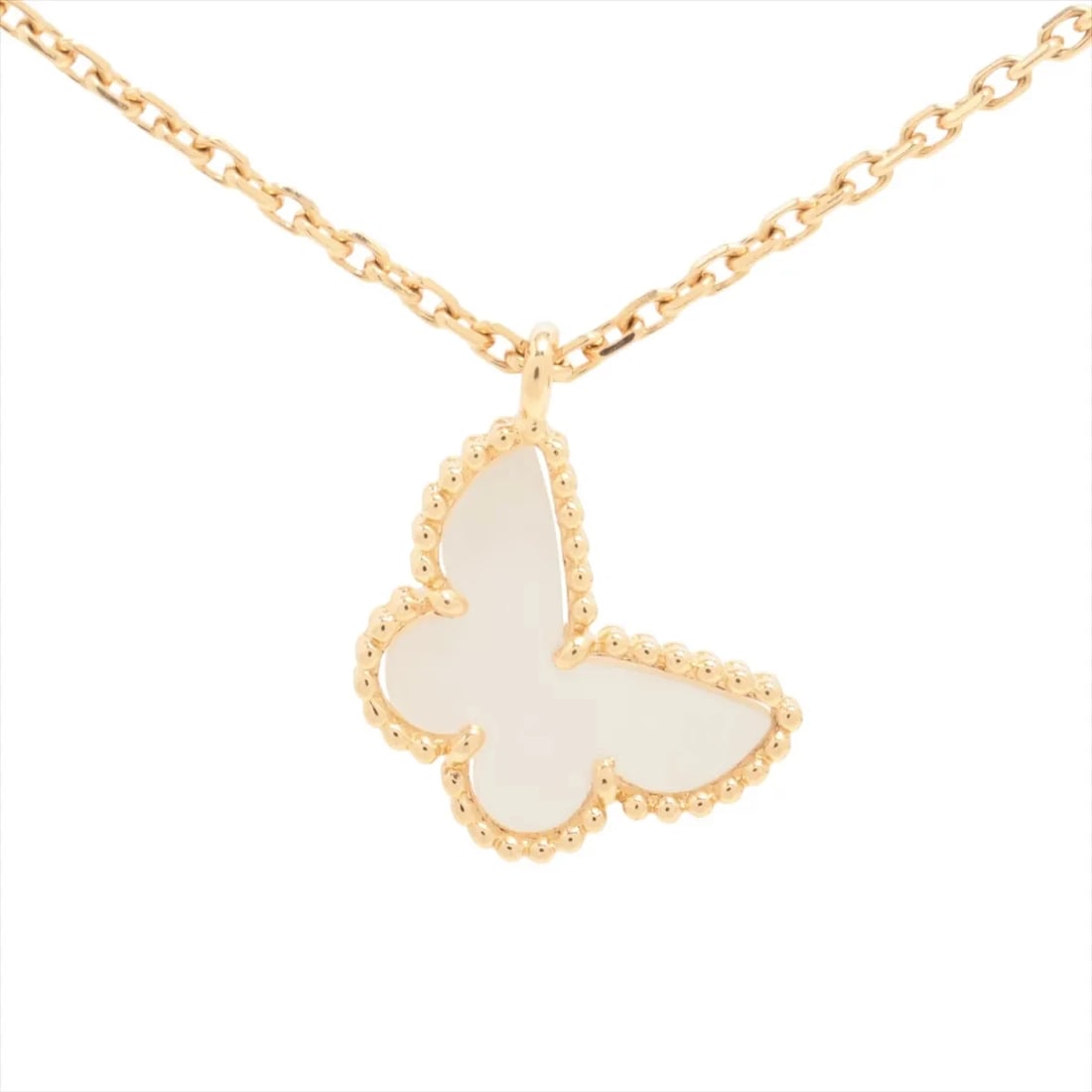 VAN CLEEF & ARPELS SWEET ALHAMBRA NECKLACE 750(YG): Van Cleef & Arpels Sweet Alhambra Necklace 750(YG) Brand: Van Cleef & Arpels Type: Necklace Material: 750(YG) Color: Yellow Gold Size: Chain length:39.7 Accessories: None Accessories Notice: