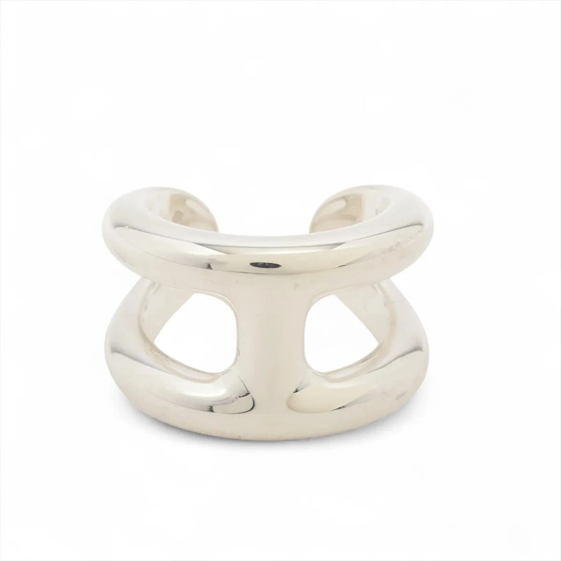 HERMÈS OSMOZ RING 925 SILVER: Hermès Osmoz Ring 925 Silver Brand: Hermès Type: Ring Material: 925 Color: Silver Size: 4.5 US Accessories: None Accessories Notice: When purchasing pre-owned goods, please refer to the ph