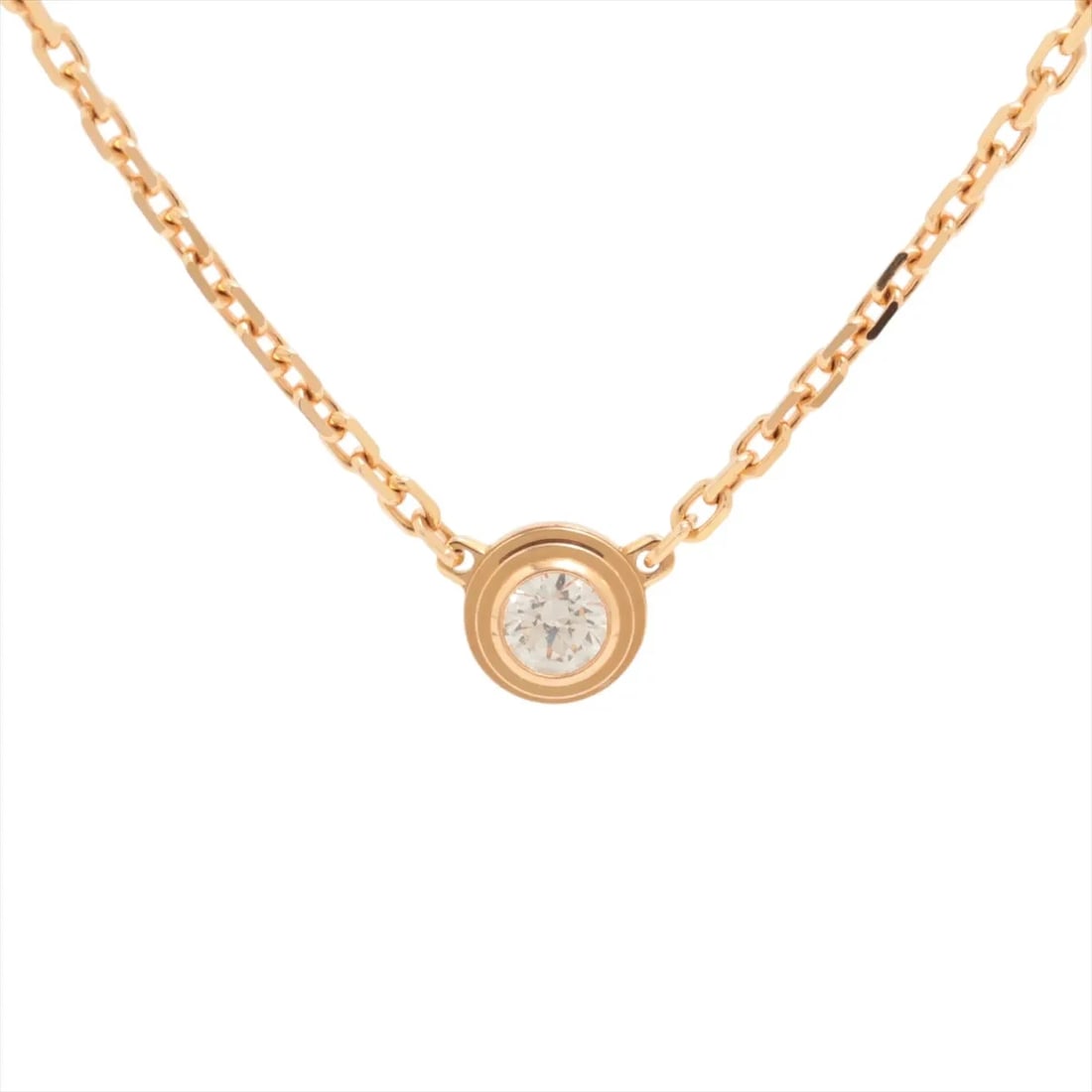 CARTIER D'AMOUR XS DIAMOND NECKLACE 750(PG): Cartier D'amour XS diamond Necklace 750(PG) Brand: Cartier Type: Necklace Material: 750(PG) Color: Pink Gold Size: Chain length:41.3 Accessories: None Accessories Notice: When purchasing p