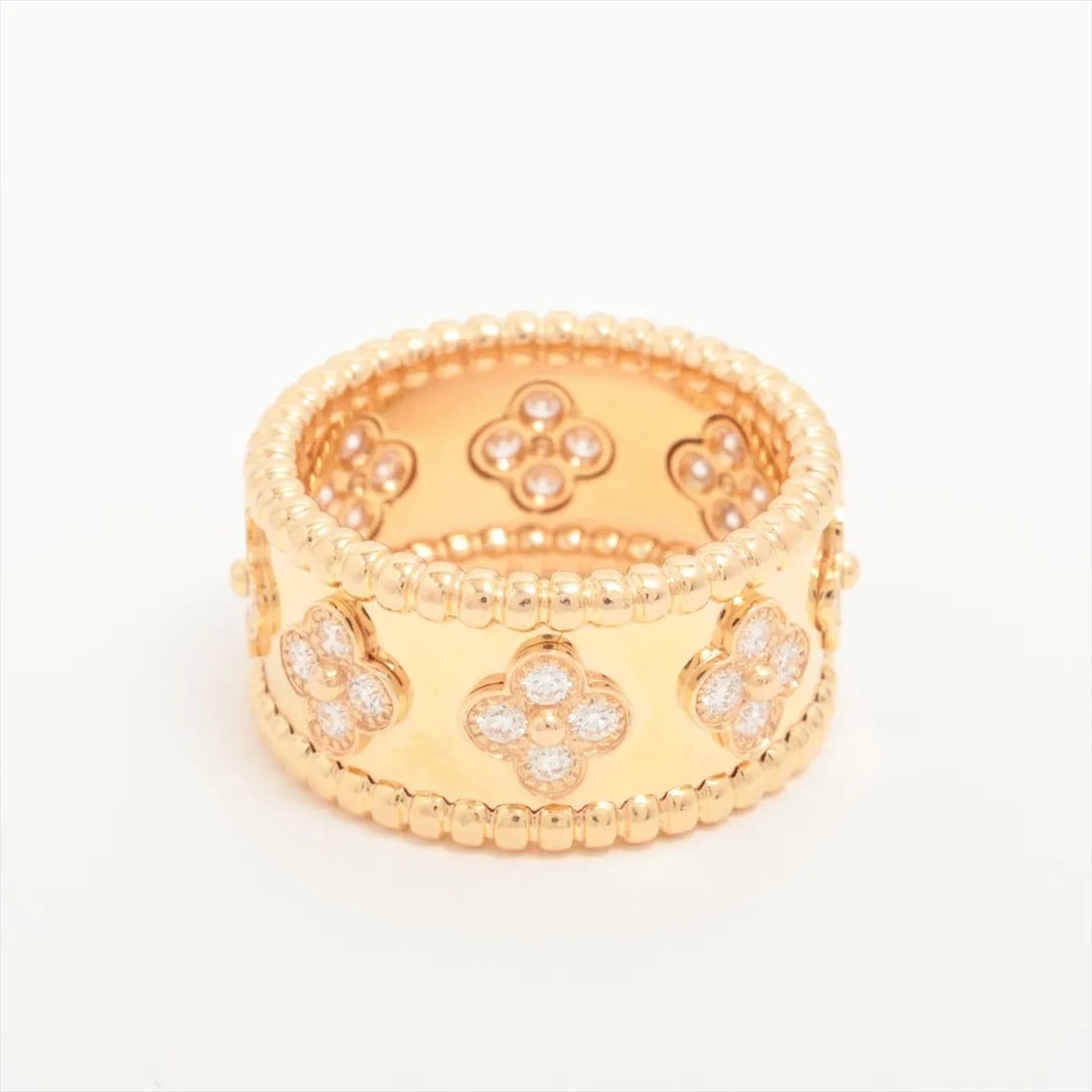 VAN CLEEF & ARPELS CLOVER DIAMOND RING 750(PG) - 2