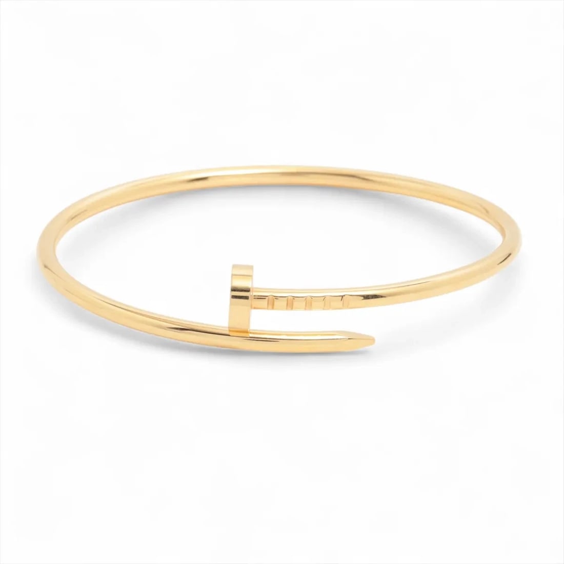 CARTIER JUSTE UN CLOU SM BRACELET 750(YG): Cartier Juste un Clou SM Bracelet 750(YG) Brand: Cartier Type: Bracelet Material: 750(YG) Color: Yellow Gold Size: Bracelet length:15 Accessories: None Accessories Notice: When purchasing