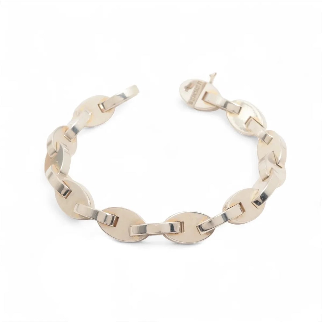 HERMES NOVA BRACELET 19 FRAMES 925 SILVER VINTAGE: Hermes Nova Bracelet 19 frames 925 Silver Vintage Brand: Hermes Type/Style: Bracelet Material: 925, Color: Silver Size: Bracelet length:15 Accessories: None Accessories Notice: When purcha