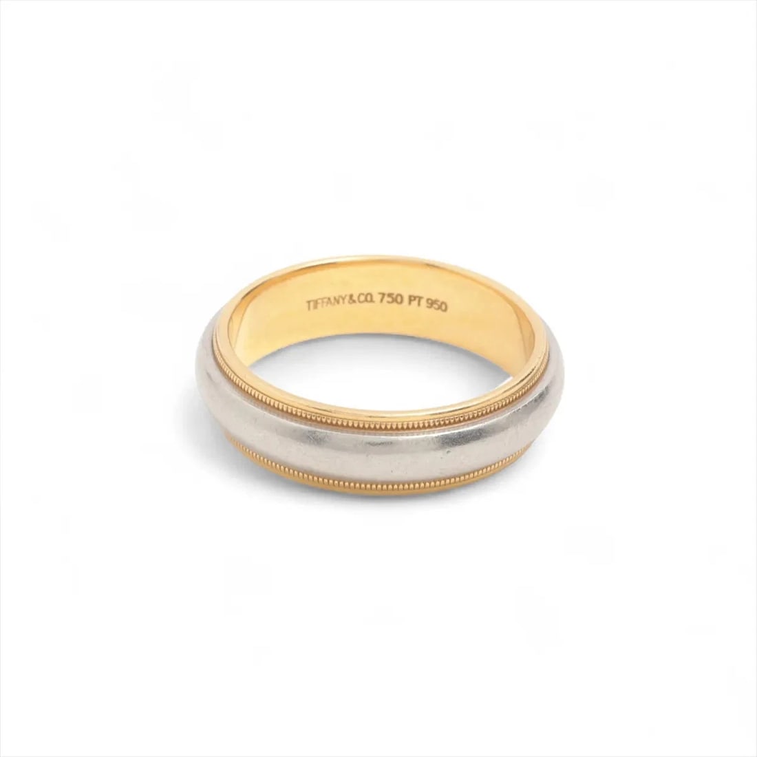 TIFFANY MILGRAIN BAND RING 750(YG) (1 of 3)