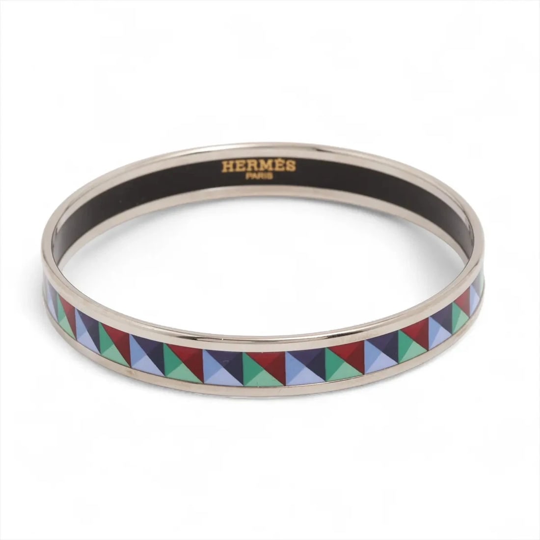 HERMES ENAMEL PM BANGLE GP MULTICOLOR (1 of 4)