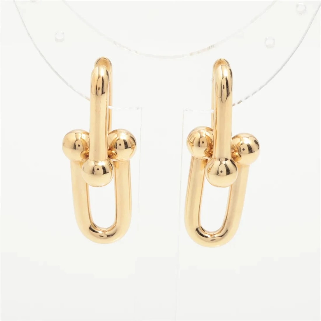 TIFFANY HARDWARE LINK PIERCING JEWELRY 750(YG): Tiffany Hardware link Piercing jewelry 750(YG) Brand: Tiffany Type/Style: Piercing jewelry Material: 750(YG), Color: YG Size: Size(CM) Height:3.5 Length:1.3 Accessories: None Accessories
