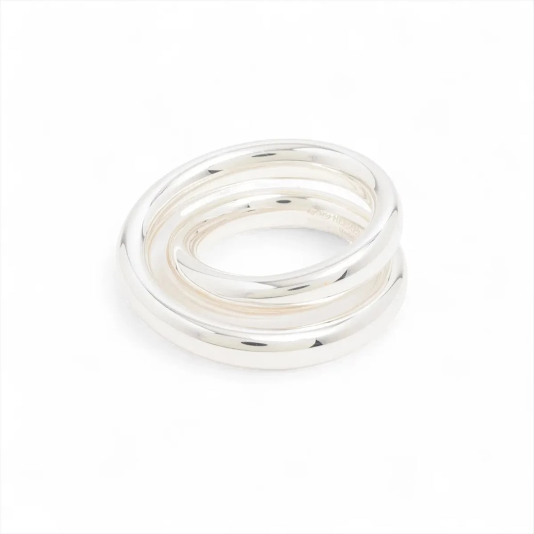 HERMES VERTIGES RING 925 SILVER: Hermes Vertiges Ring 925 Silver Brand: Hermes Type/Style: Ring Material: 925, Color: Silver Size: 6 US Accessories: None Accessories Notice: When purchasing pre-owned goods, please refer t