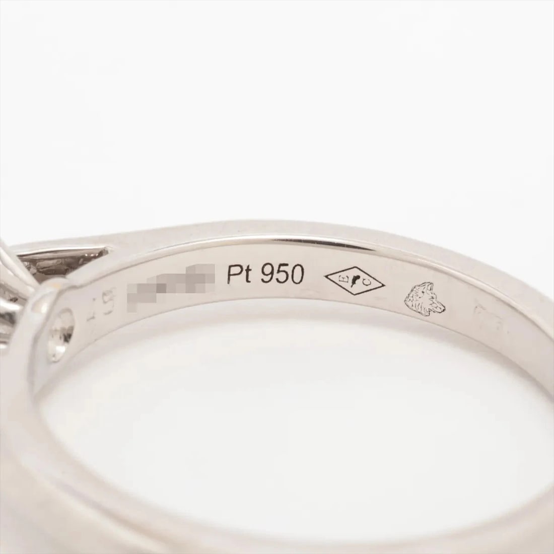 CARTIER SOLITAIRE DIAMOND RING PT950 - 2