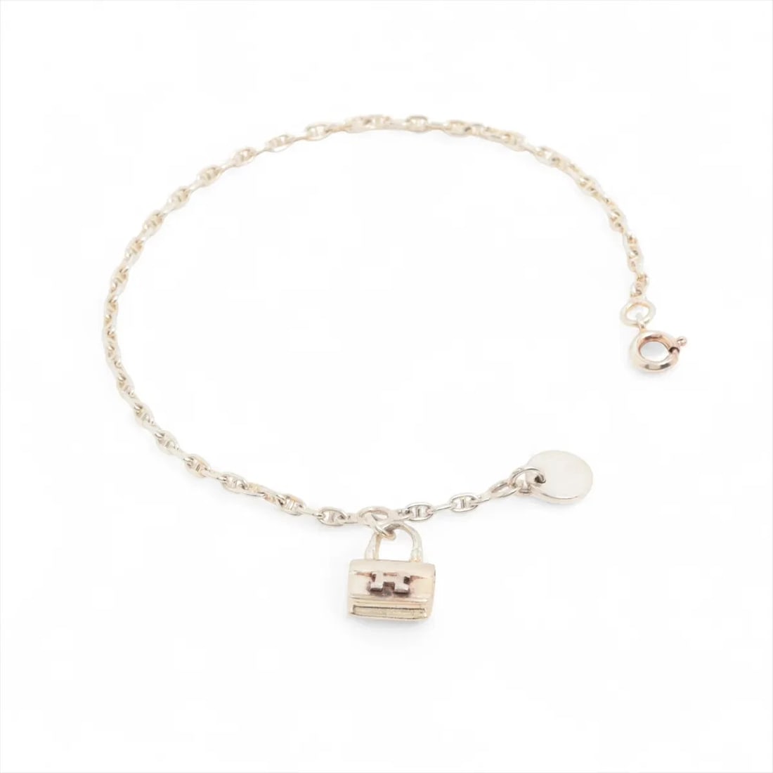 HERMES AMULET CONSTANCE BRACELET 925: Hermes Amulet Constance Bracelet 925 Brand: Hermes Type/Style: Bracelet Material: 925, Color: Silver Size: Size(CM) Bracelet length:17.5 Accessories: None Accessories Notice: When purchasing