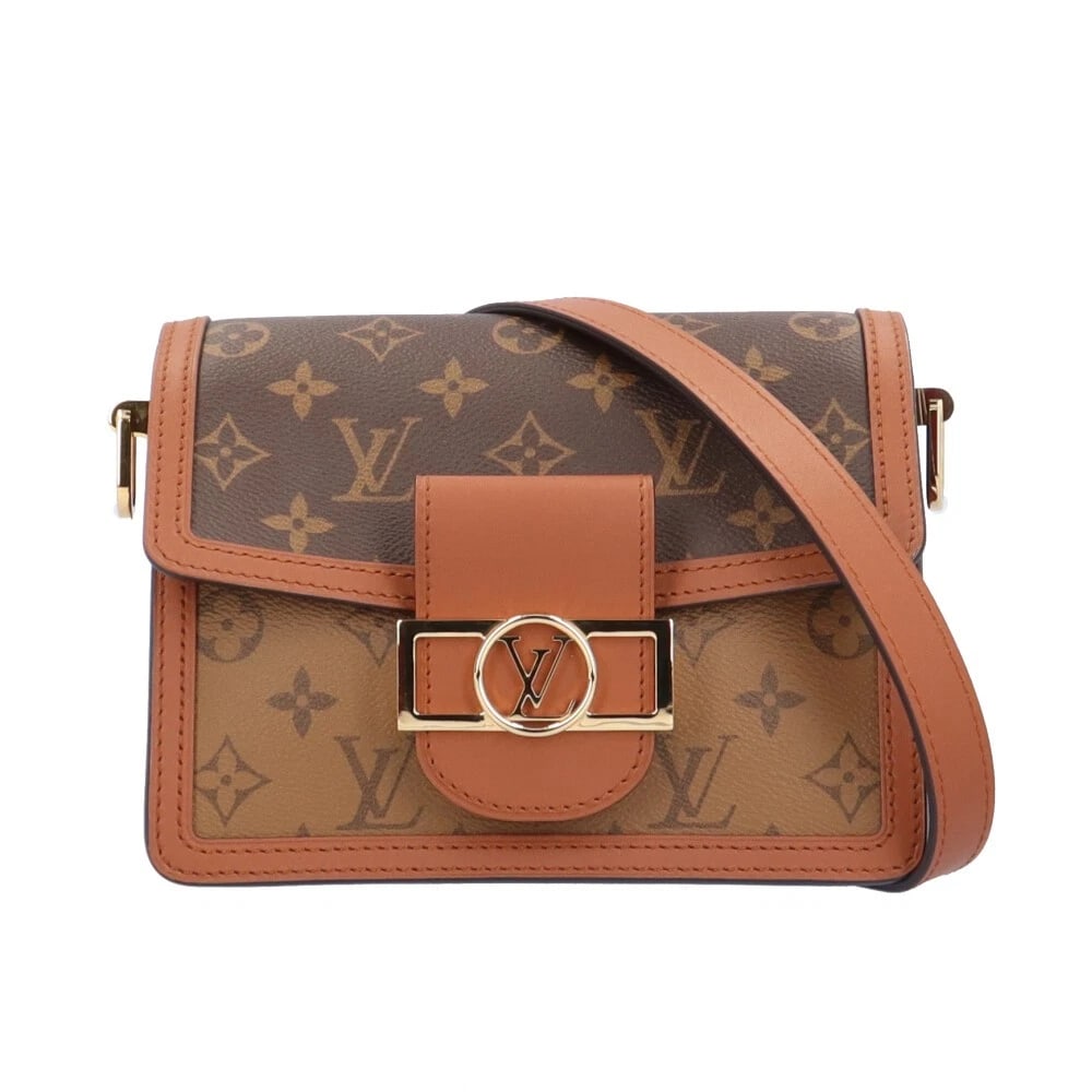 LOUIS VUITTON SHOULDER BAG MONOGRAM: LOUIS VUITTON Shoulder Bag Monogram Brand: LOUIS VUITTON Type: Shoulder Bag Material/Exterior Material: Monogram reverse Color/Exterior Color: Brown Size: W7.7 x H5.5 x D3.1inch Shoulder:0.0inch