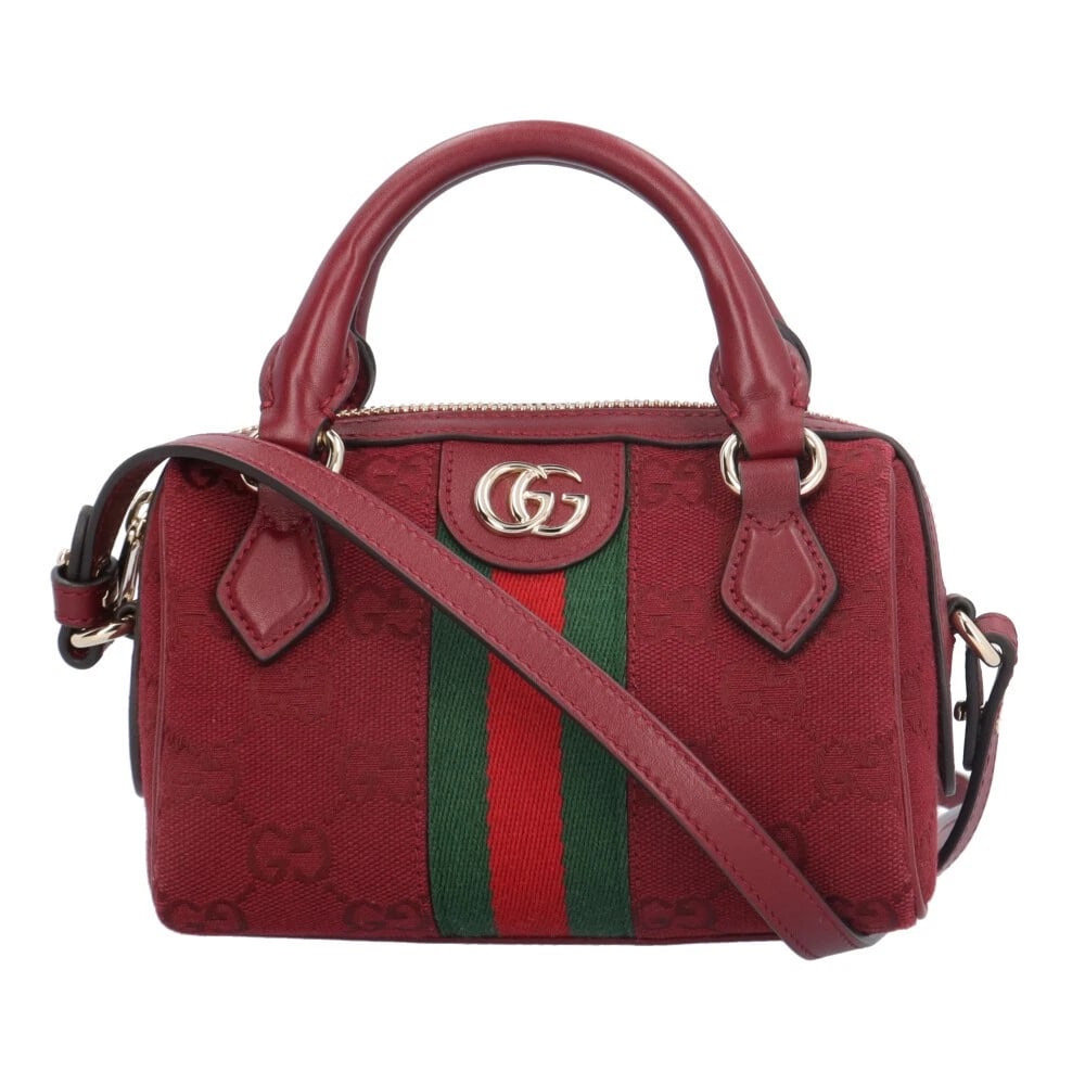 GUCCI SHOULDER BAG CROSS BODY GG: GUCCI Shoulder Bag Cross Body GG Brand: GUCCI Type: Shoulder Bag Material/Exterior Material: GG canvas Color/Exterior Color: Red / Engine Size: W6.3 x H3.9 x D3.3inch Handle:8.7inch