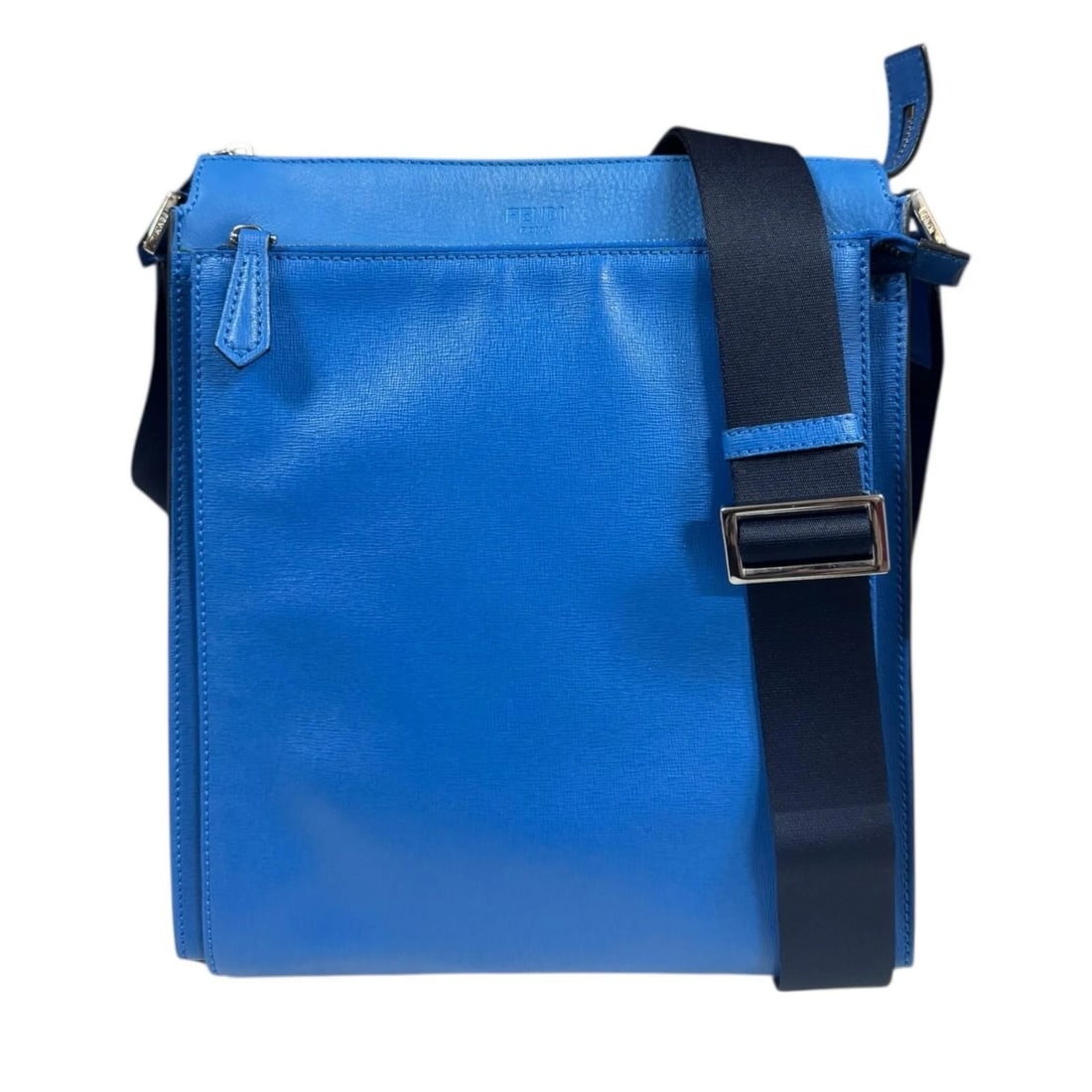 FENDI SHOULDER BAG CROSS BODY LEATHER: FENDI Shoulder Bag Cross Body leather Brand: FENDI Type: Shoulder Bag Material/Exterior Material: leather Color/Exterior Color: blue Size: W10.4 x H11.8 x D3.0inch Shoulder:35.4inch 
