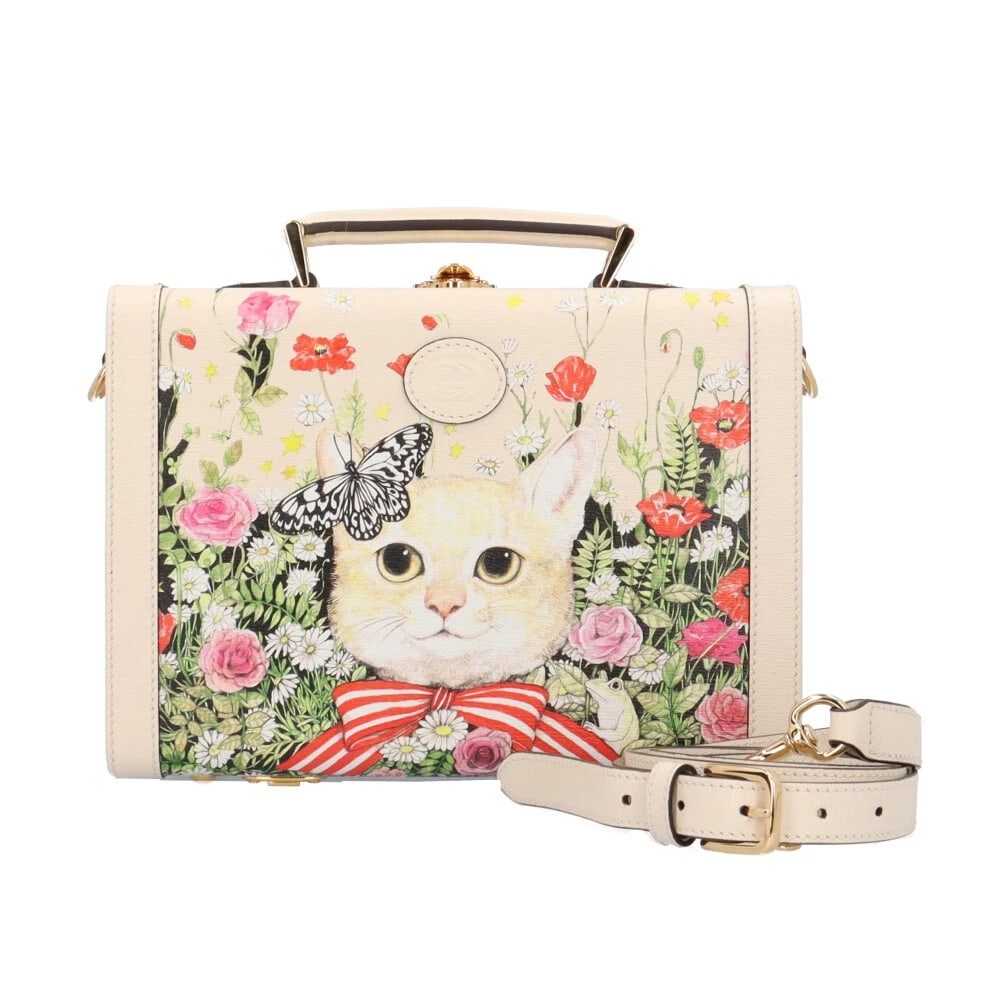 GUCCI SHOULDER BAG LEATHER YUKO: GUCCI Shoulder Bag leather Yuko Brand: GUCCI Type: Shoulder Bag Material/Exterior Material: leather Color/Exterior Color: multicolor / white Size: W10.6 x H7.7 x D3.9inch Handle:5.5inch