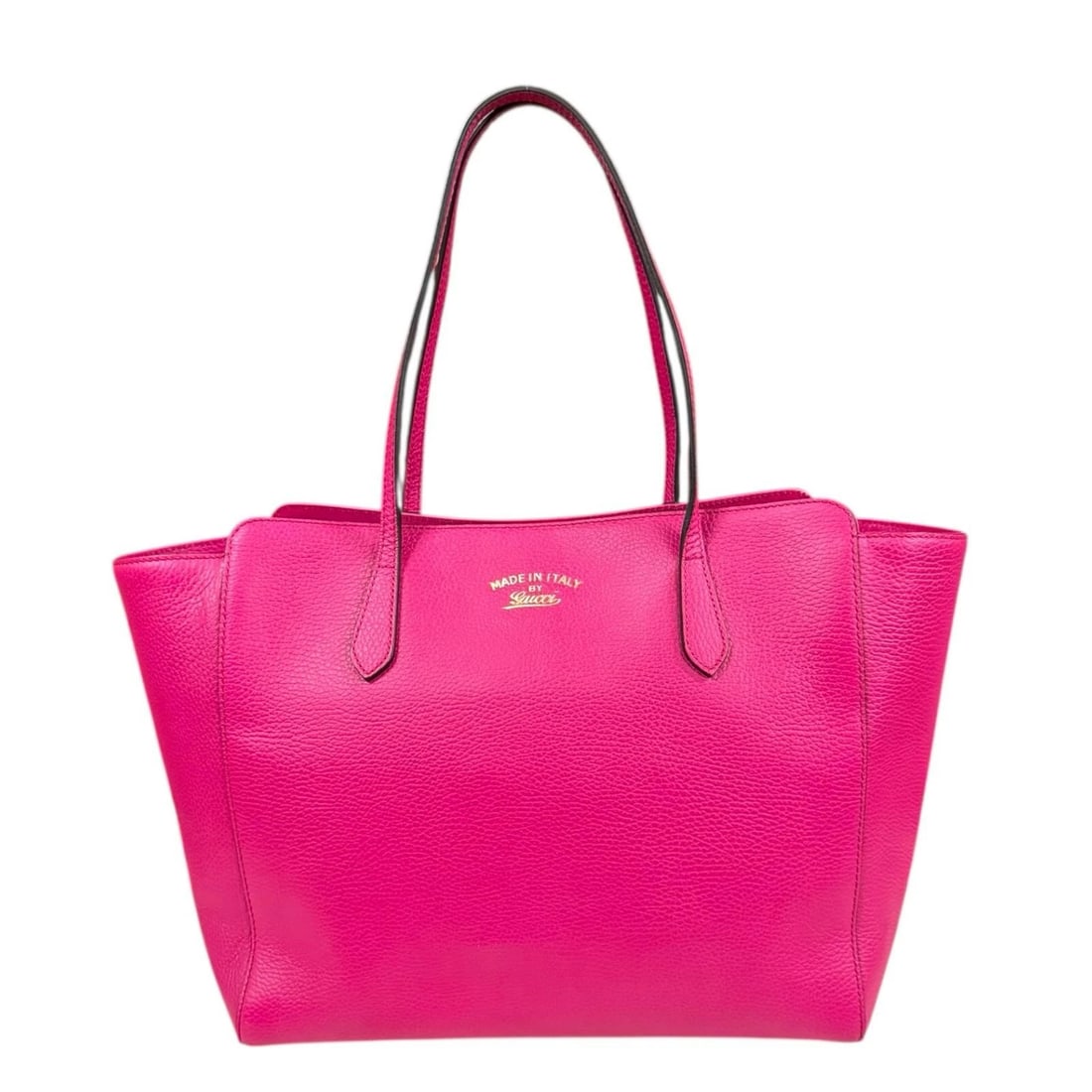 GUCCI TOTE BAG LEATHER SWING: GUCCI Tote Bag leather Swing Brand: GUCCI Type: Tote Bag Material/Exterior Material: leather Color/Exterior Color: pink Size: W13.2 x H11.4 x D6.3inch Handle:20.9inch Accessories: None Acc