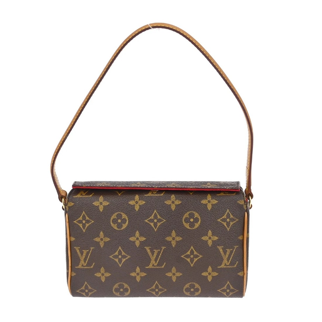 BUYIT/ LOUIS VUITTON MONOGRAM RECITAL HANDBAG: BUYIT/ Louis Vuitton Monogram Recital Handbag Brand: Louis Vuitton Type: Hand Bag Material/Exterior Material: Monogram Canvas, Leather Color/Exterior Color: Brown Size: W 7.9 x H 5.1 x D 2.8 "