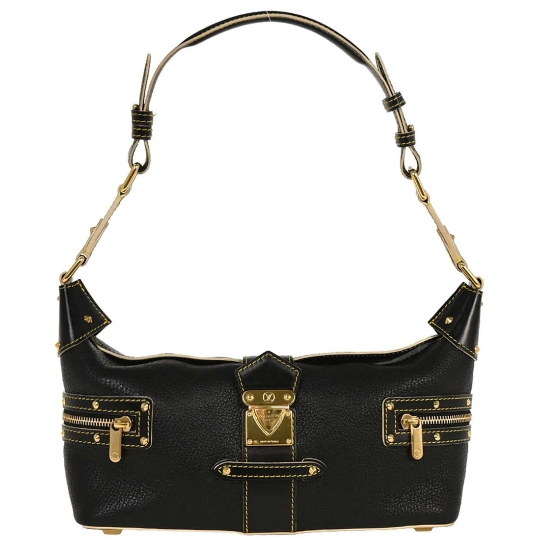 LOUIS VUITTON BLACK SUHALI L'IMPETUEUX HANDBAG (1 of 8)