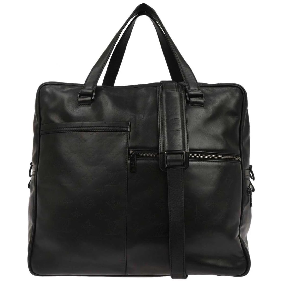 LOUIS VUITTON BLACK MONOGRAM DIFFILLE UPTON 2WAY HANDBAG: Louis Vuitton Black Monogram Diffille Upton 2way Handbag Brand: Louis Vuitton Type: Briefcase/Document Case Material/Exterior Material: Monogram diffille leather Color/Exterior Color: Noir *