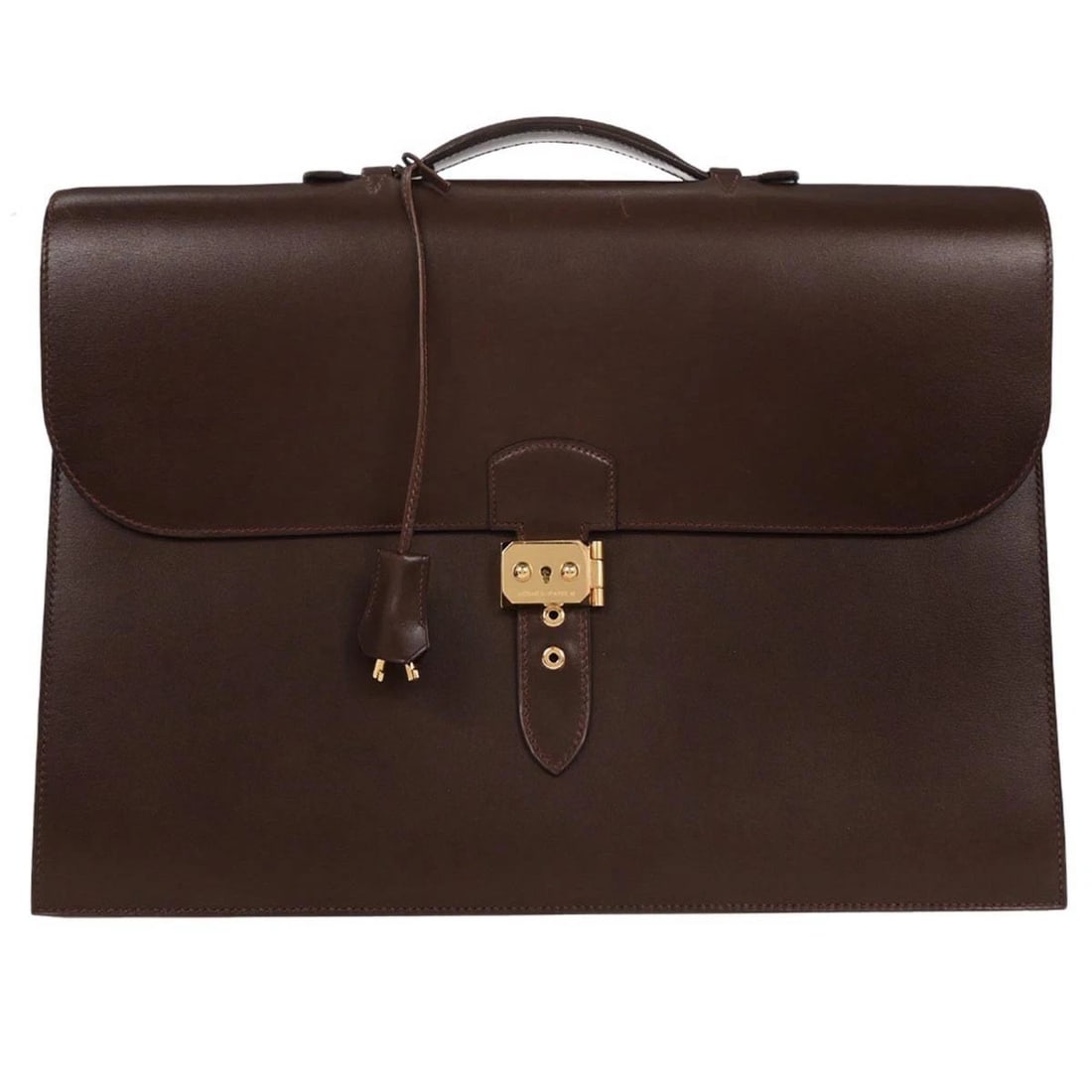 HERMES HAVANE BOX CALF SAC A DEPECHES HANDBAG: Hermes Havane Box Calf Sac a Depeches Handbag Brand: HERMÈS Type: Satchel/Top Handle Bag Material/Exterior Material: Box Calf Color/Exterior Color: Havane Size: W 15.2 x H 11.4 x D 2.8 "