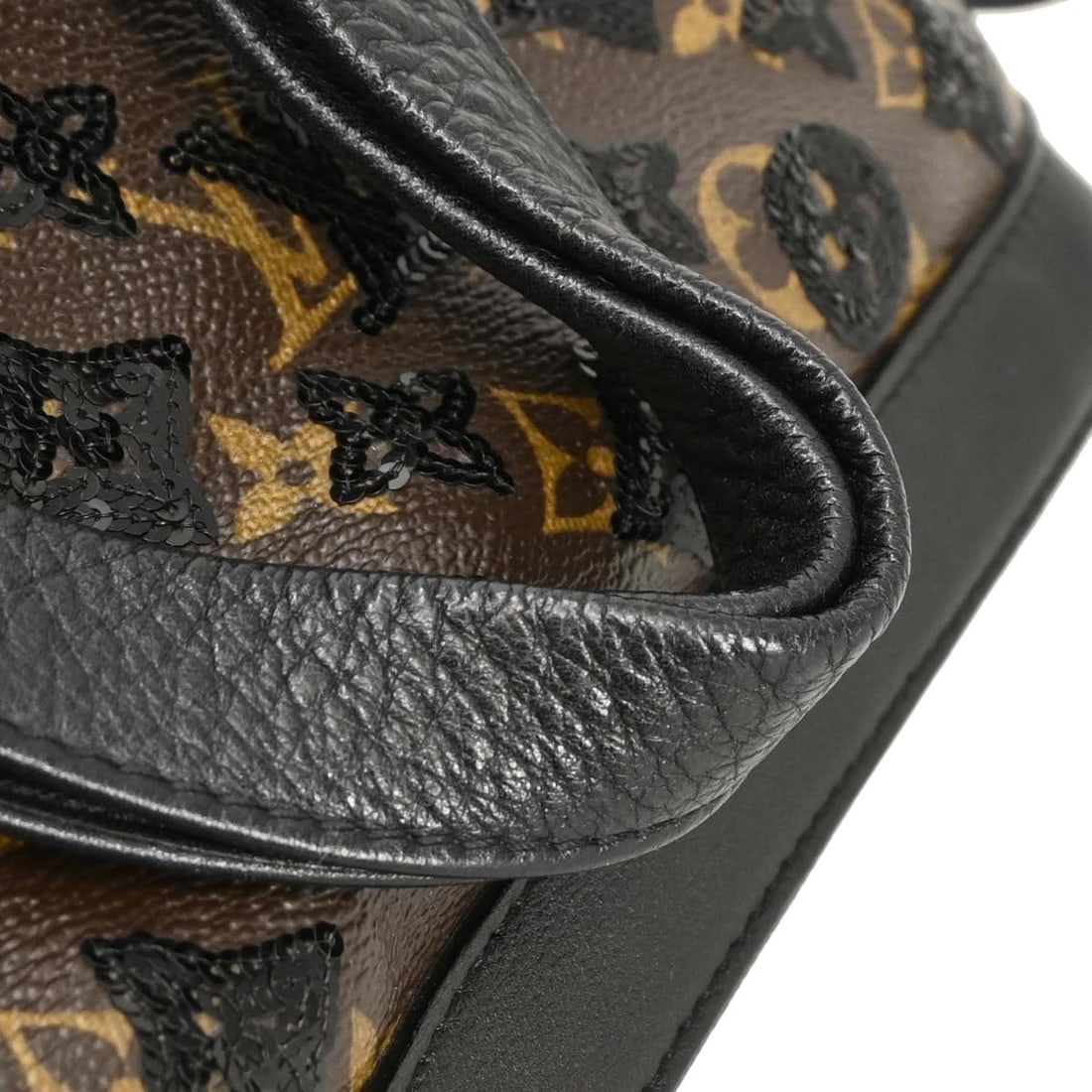 LOUIS VUITTON BLACK MONOGRAM ECLIPSE ALMA HANDBAG - 5