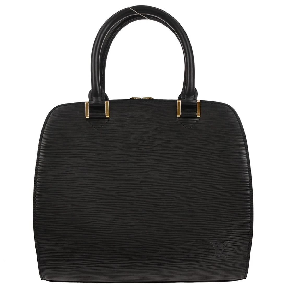 LOUIS VUITTON BLACK EPI PONT NEUF HANDBAG: Louis Vuitton Black Epi Pont Neuf Handbag Brand: Louis Vuitton Type: Satchel/Top Handle Bag Material/Exterior Material: Epi Leather, Leather Color/Exterior Color: Noir*Black Size: W 9.8 x H
