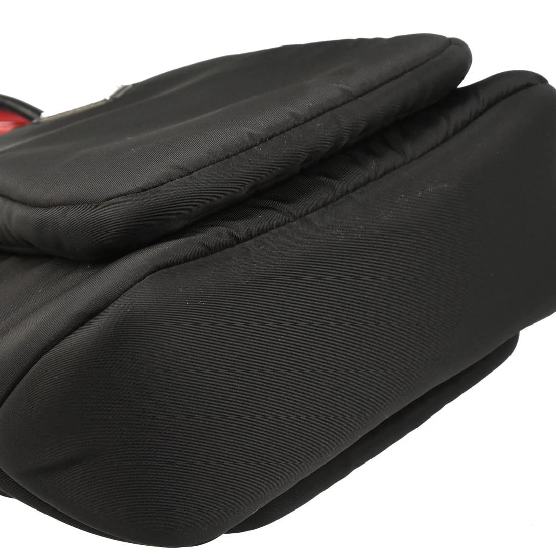 PRADA BLACK NYLON 2WAY HANDBAG - 4