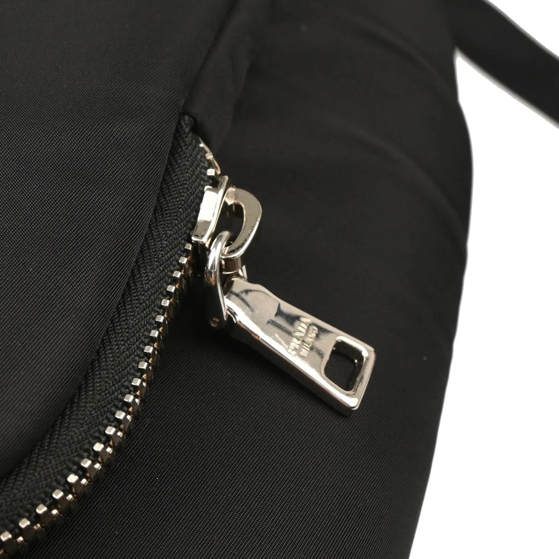 PRADA BLACK NYLON 2WAY HANDBAG - 5