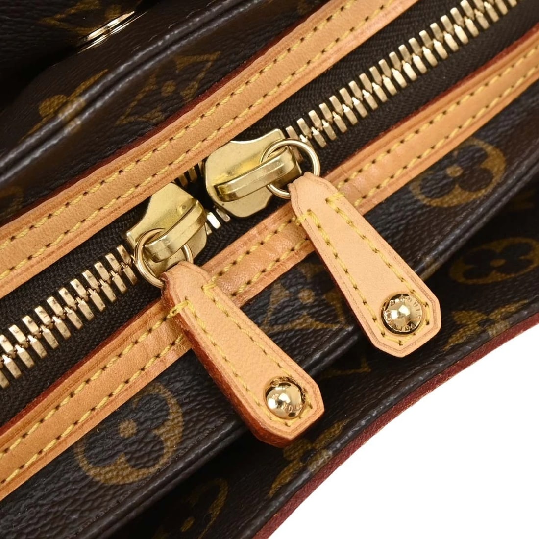 LOUIS VUITTON MONOGRAM RIVETING HANDBAG - 7
