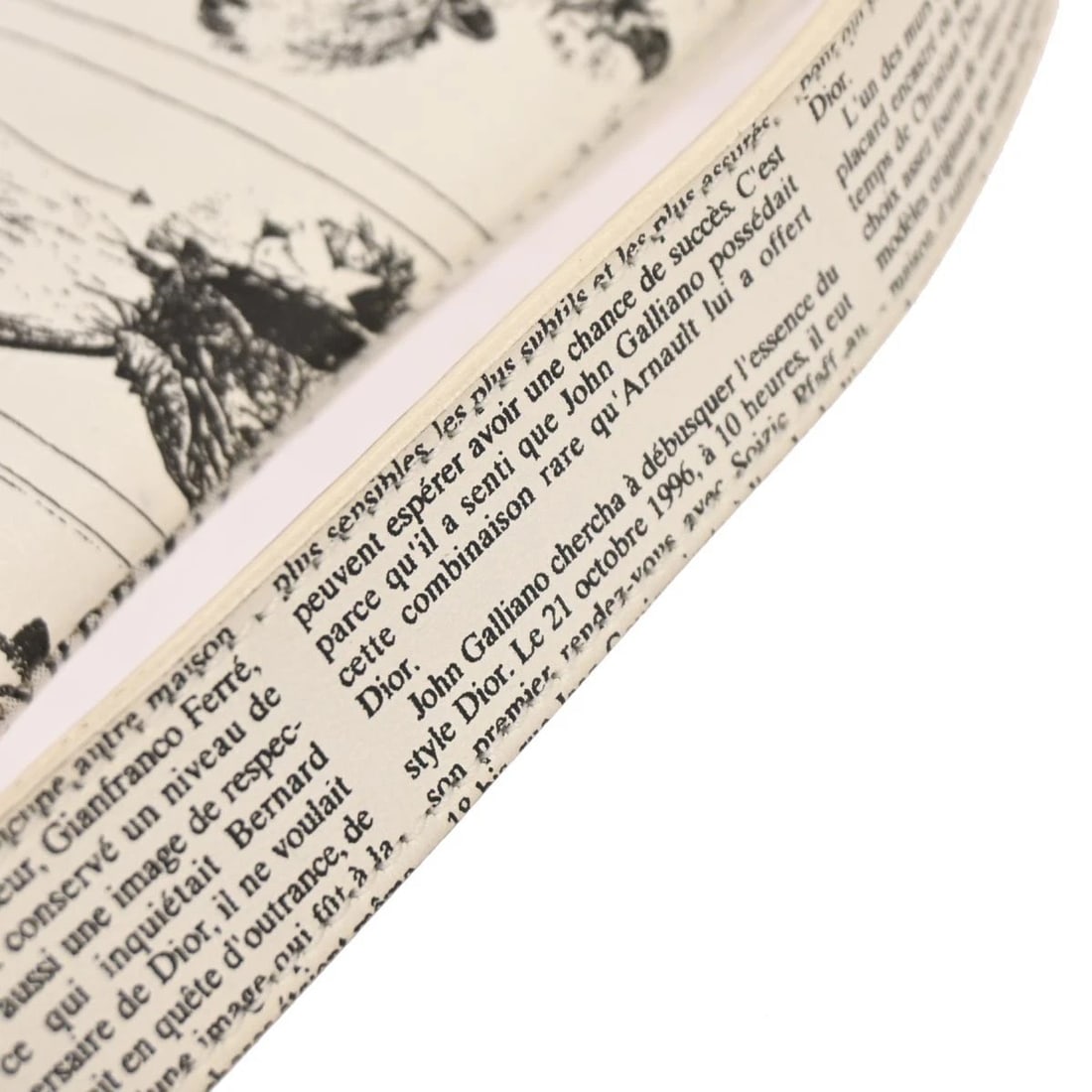 CHRISTIAN DIOR WHITE LEATHER SADDLE HANDBAG - 5