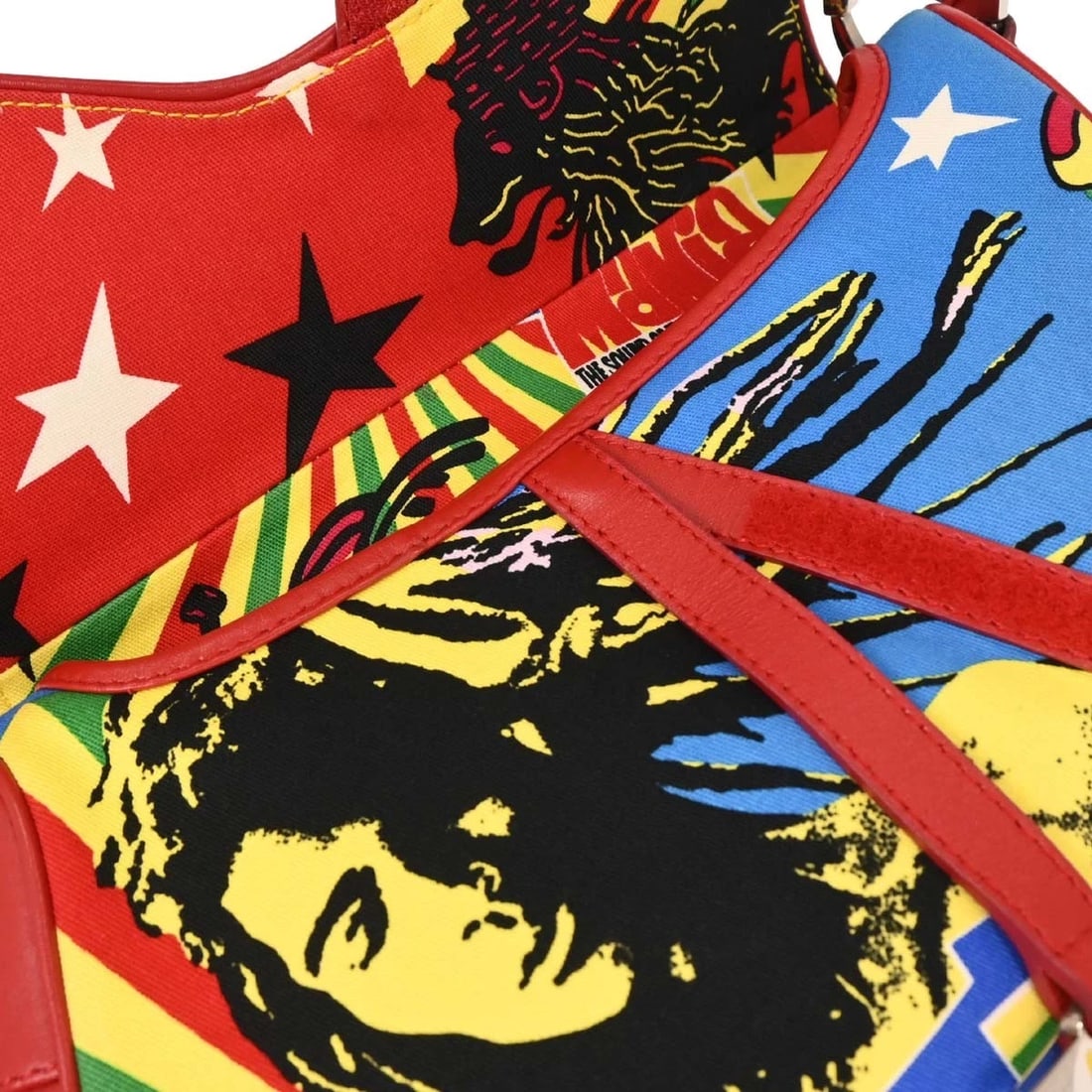 CHRISTIAN DIOR RED DIOR MANIA SADDLE HANDBAG - 7