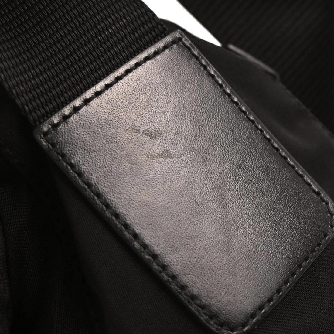 PRADA BLACK NYLON SHOULDER BAG - 4