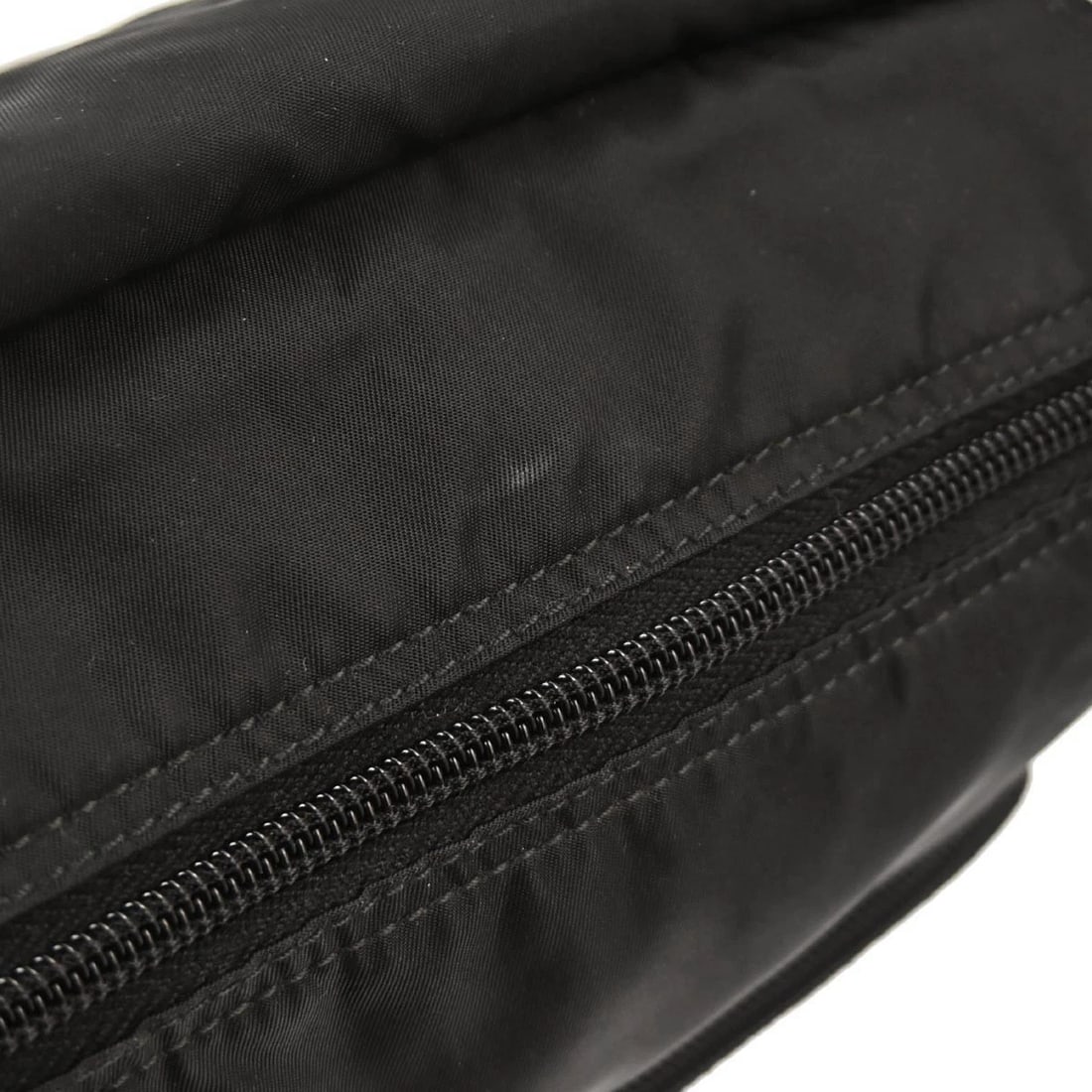 PRADA BLACK NYLON SHOULDER BAG - 7