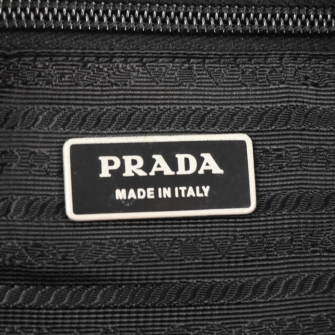 PRADA BLACK NYLON SHOULDER BAG - 8