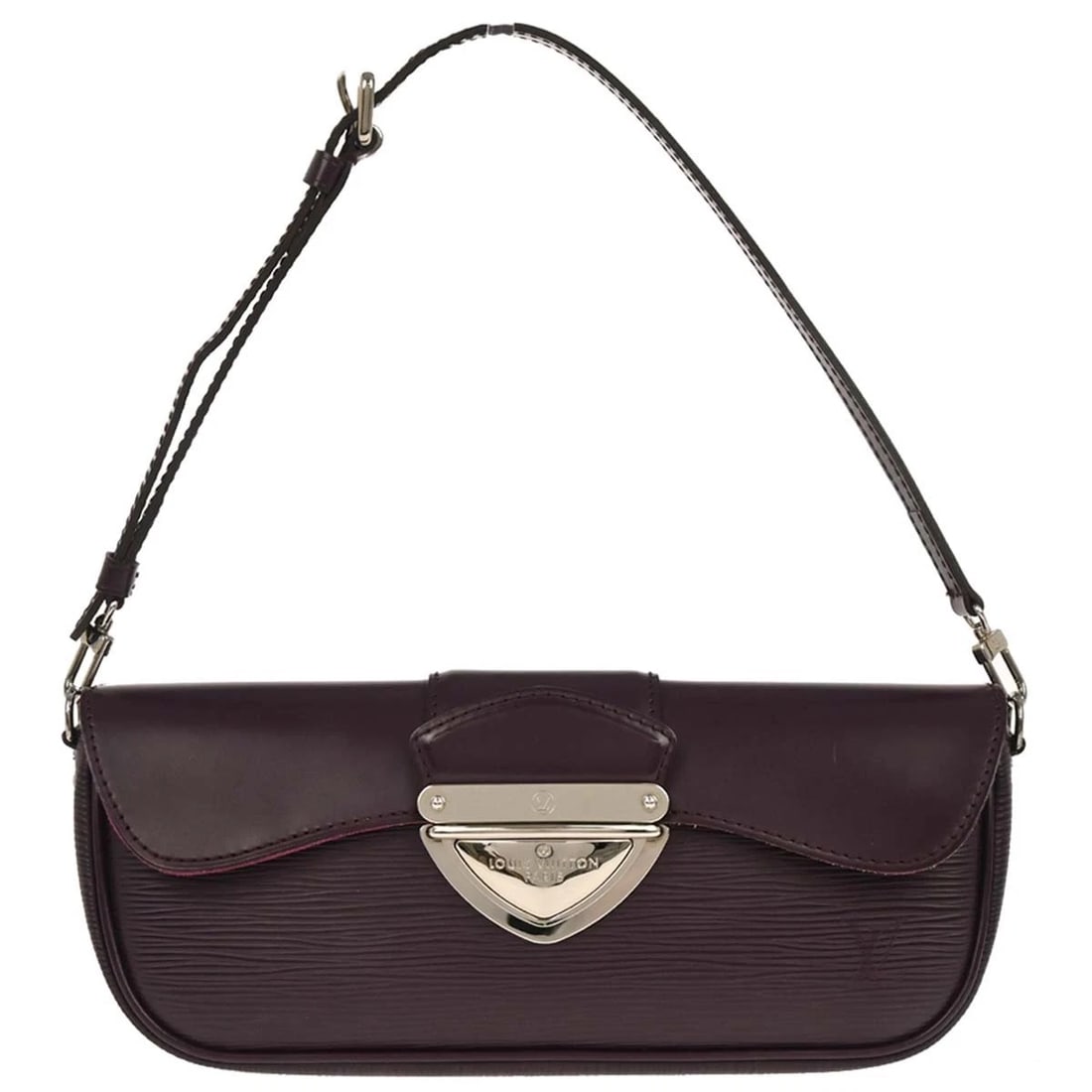LOUIS VUITTON PURPLE EPI POCHETTE MONTAIGNE HANDBAG (1 of 8)