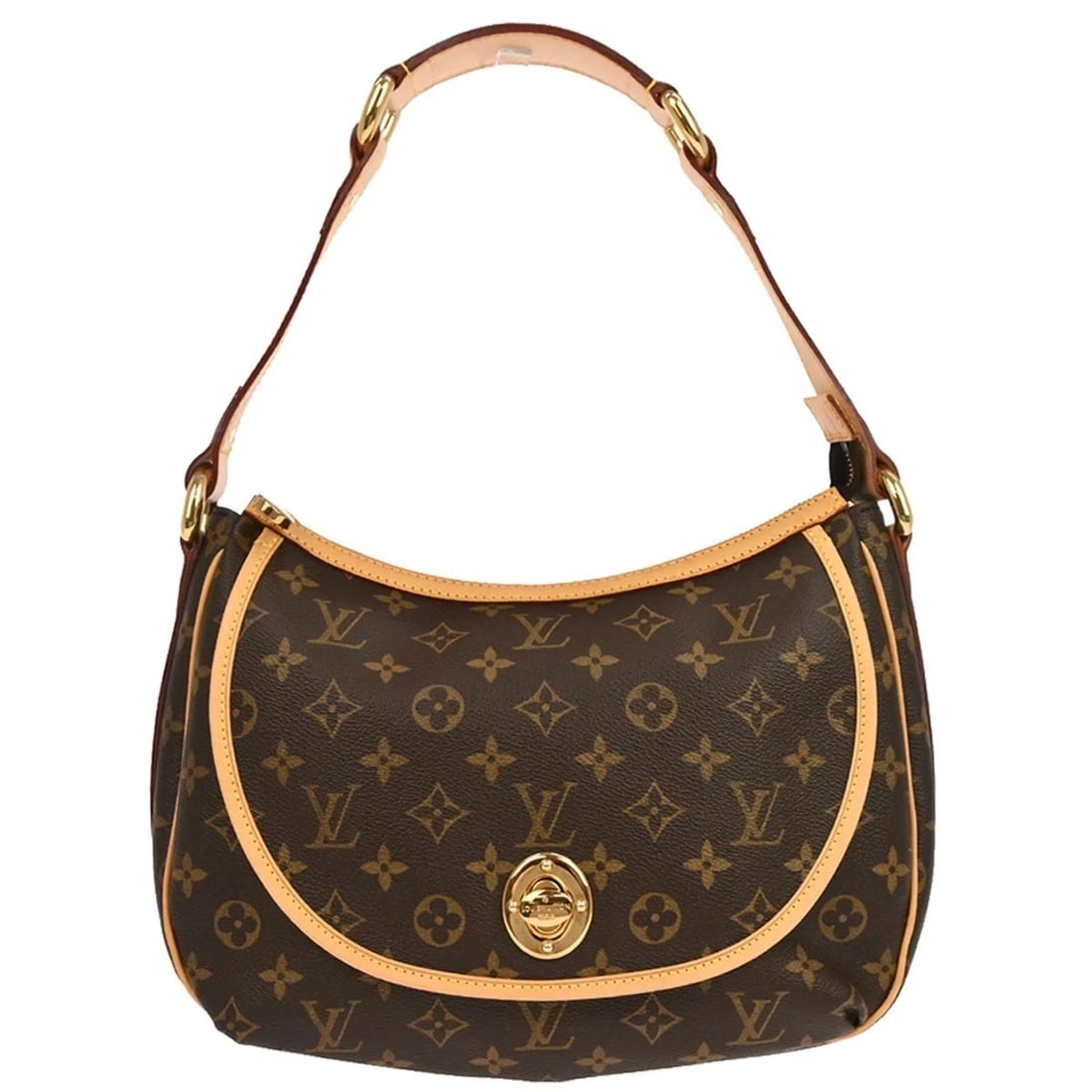 LOUIS VUITTON MONOGRAM TULUM PM HOBO HANDBAG: Louis Vuitton Monogram Tulum PM Hobo Handbag Brand: Louis Vuitton Type: Hobo Bag Material/Exterior Material: Monogram Canvas, Leather Color/Exterior Color: Brown Size: W 11.8 x H 8.7 x D 3.9 "