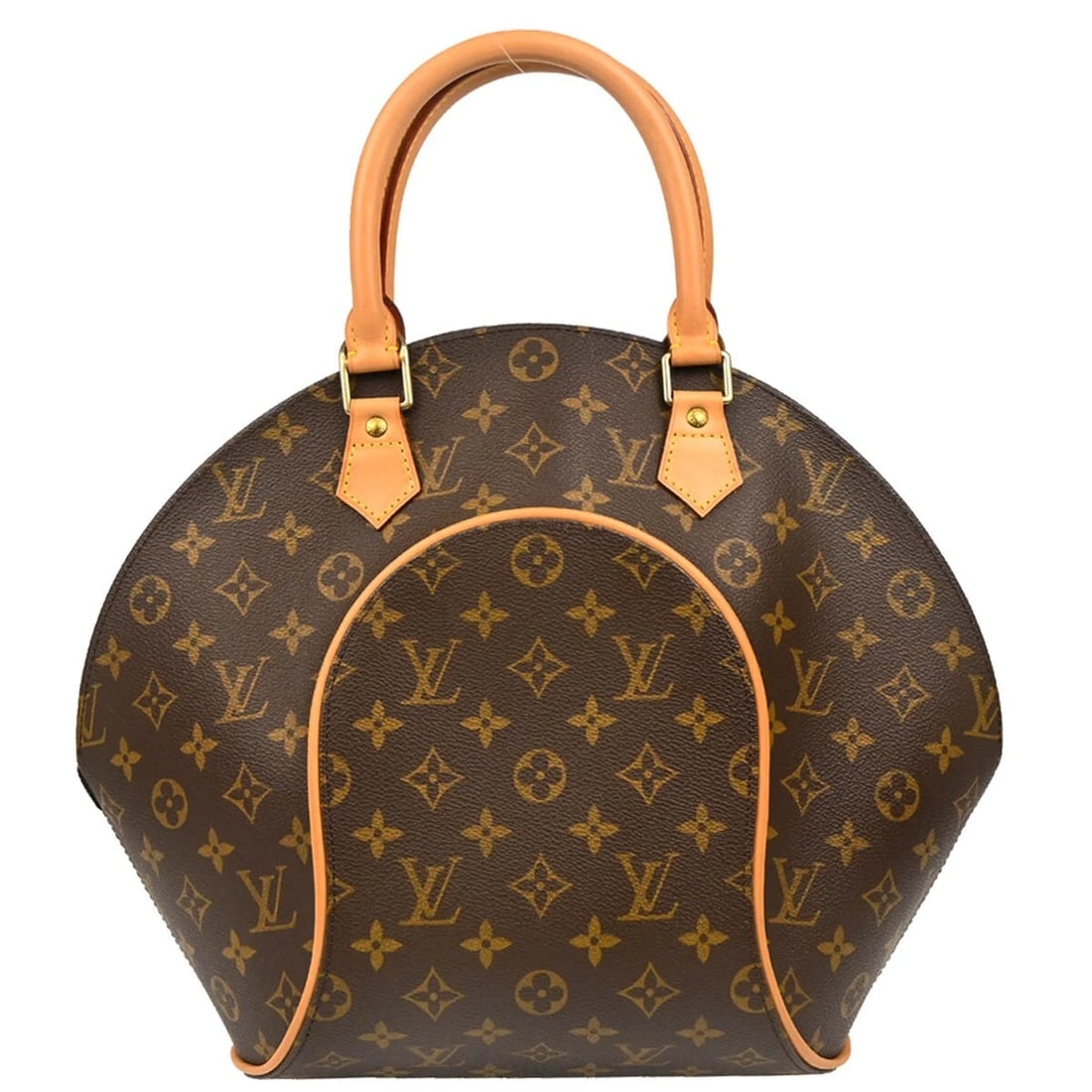 LOUIS VUITTON MONOGRAM ELLIPSE MM HANDBAG: Louis Vuitton Monogram Ellipse MM Handbag Brand: Louis Vuitton Type: Hand Bag Material/Exterior Material: Monogram Canvas, Leather Color/Exterior Color: Brown Size: W 15.0 x H 11.8 x D 6.3 " Handl