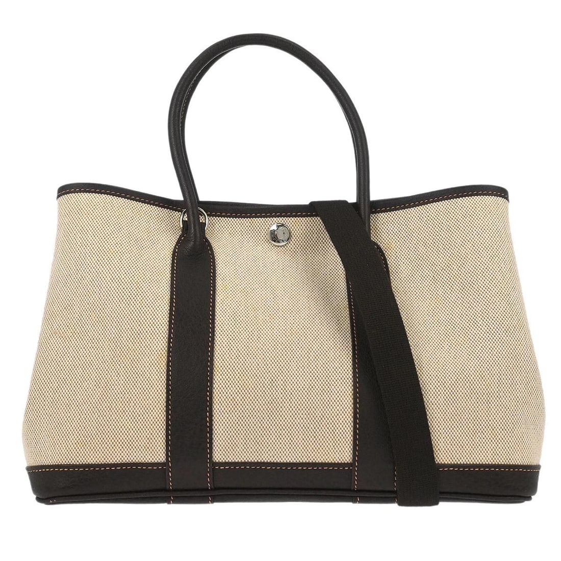 HERMES BEIGE TOILE H BUFFALO GARDEN PARTY 30 TPM 2WAY TOTE HANDBAG: Hermes Beige Toile H Buffalo Garden Party 30 TPM 2way Tote Handbag Brand: HERMÈS Type: Tote Material/Exterior Material: Toile H, Buffalo Leather Color/Exterior Color: Beige, Brown Size: W 12.2 x